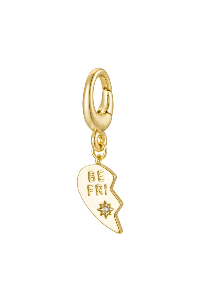 Untamed Petals Best Friends Charm, Main, color, Gold