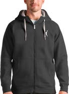 ANTIGUA Men's Antigua Charcoal WNBA Logowoman Victory Full-Zip Hoodie