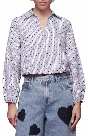 Avec Les Filles Bubble Crop Shirt