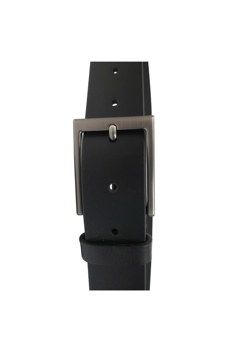 Mens Leather Jean Belt, Alternate, color, Black