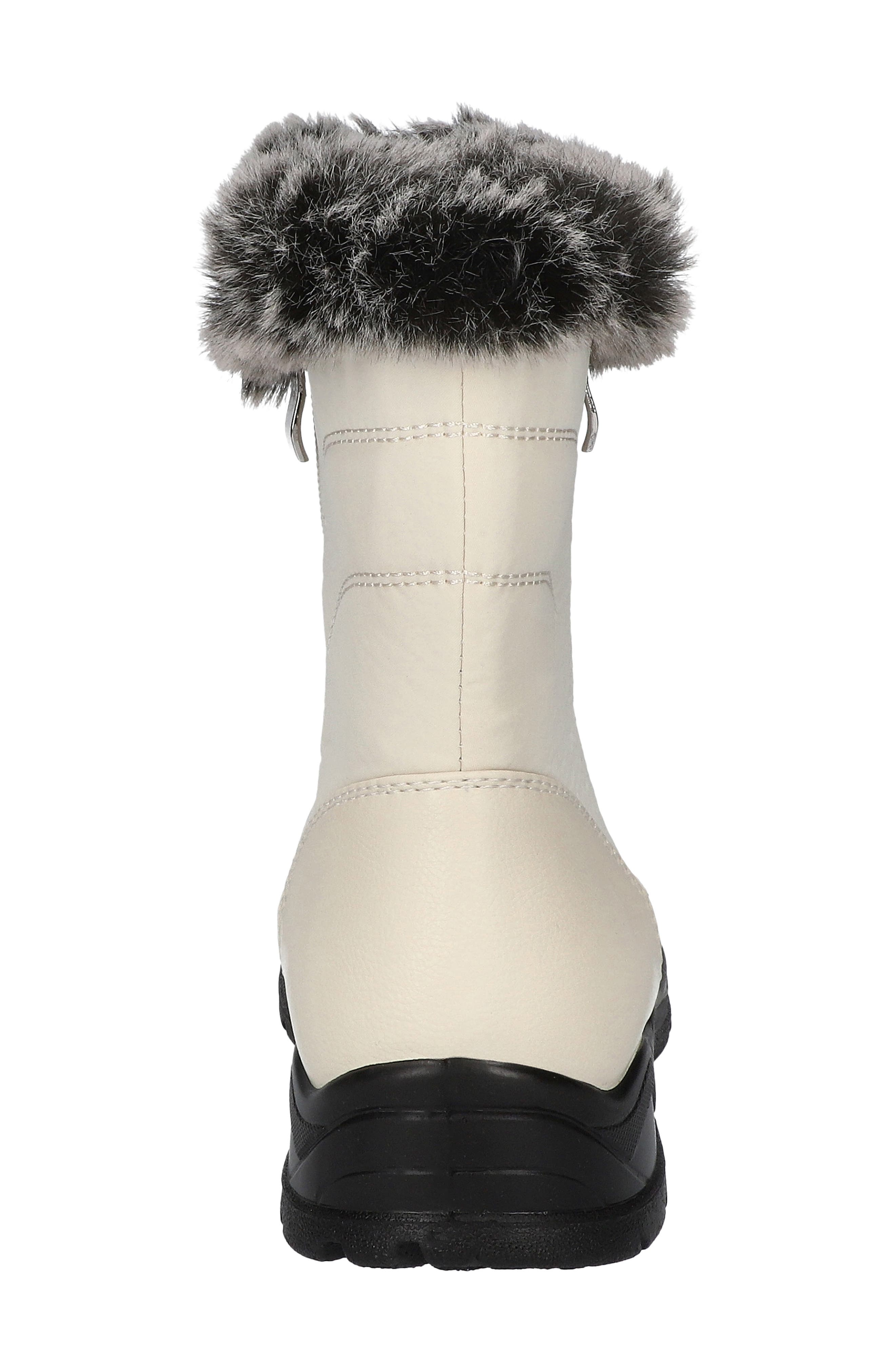 EASY STREET Portland Faux Fur Lined Waterproof Boot, Alternate, color, Winter White