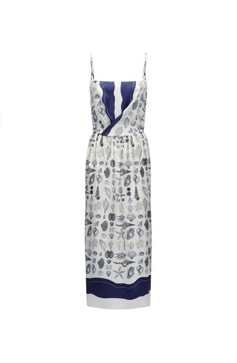 Callas Milano Samantha Print dress, Main, color, Navy / Ivory