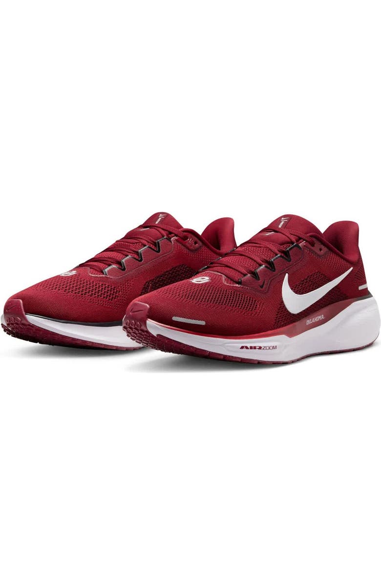 Nike Unisex Nike Crimson Oklahoma Sooners Zoom Pegasus 41 Running Shoes, Alternate, color,