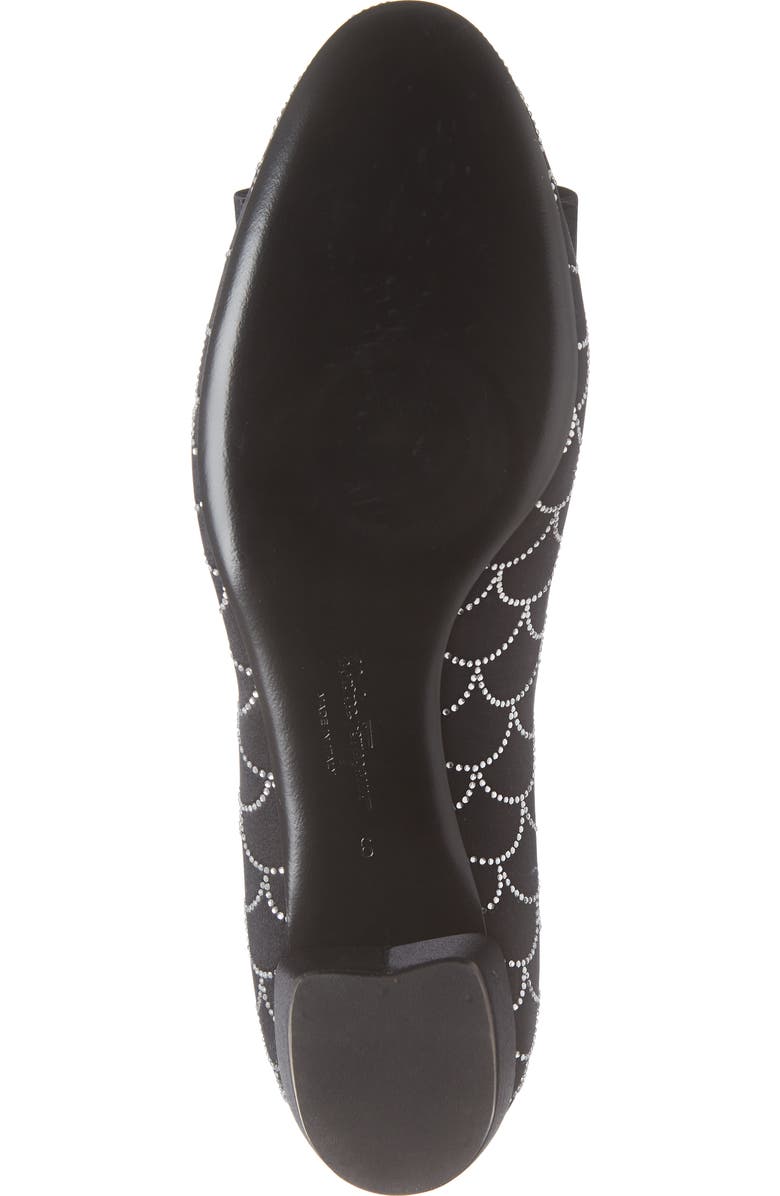 FERRAGAMO Salvatore Ferragamo Vara Crystal Scallop Pump, Alternate, color,