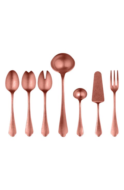 Dolce Vita Pewter 7-Piece Place Serving Set