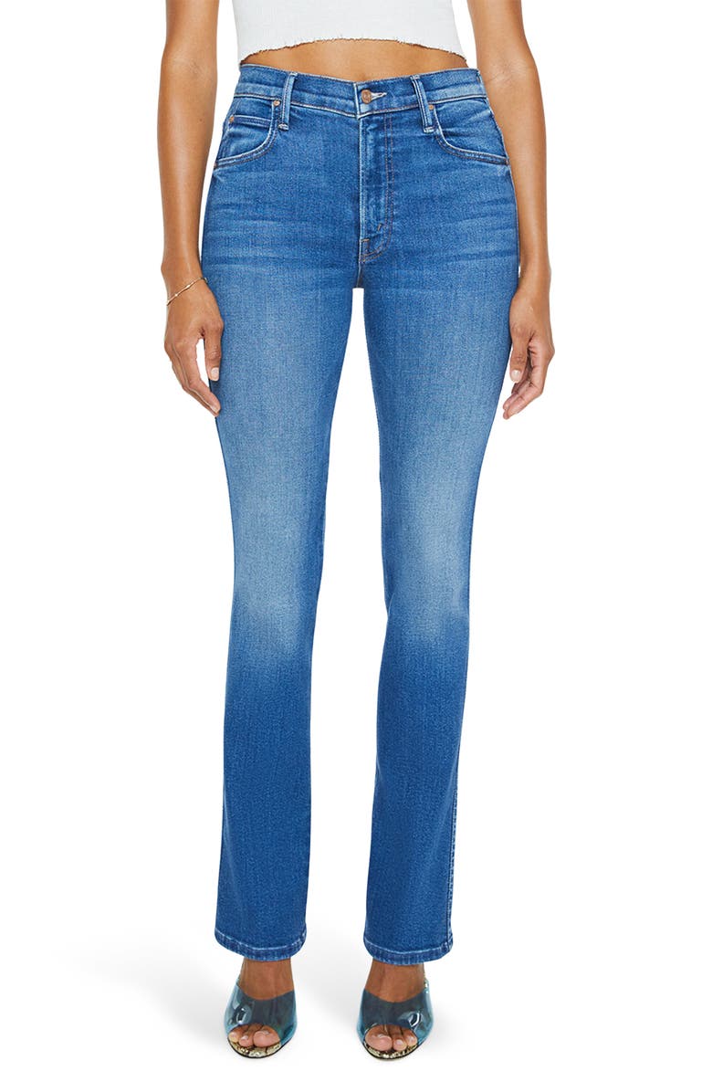 MOTHER Smokin' Double Sneak Straight Leg Jeans, Main, color,