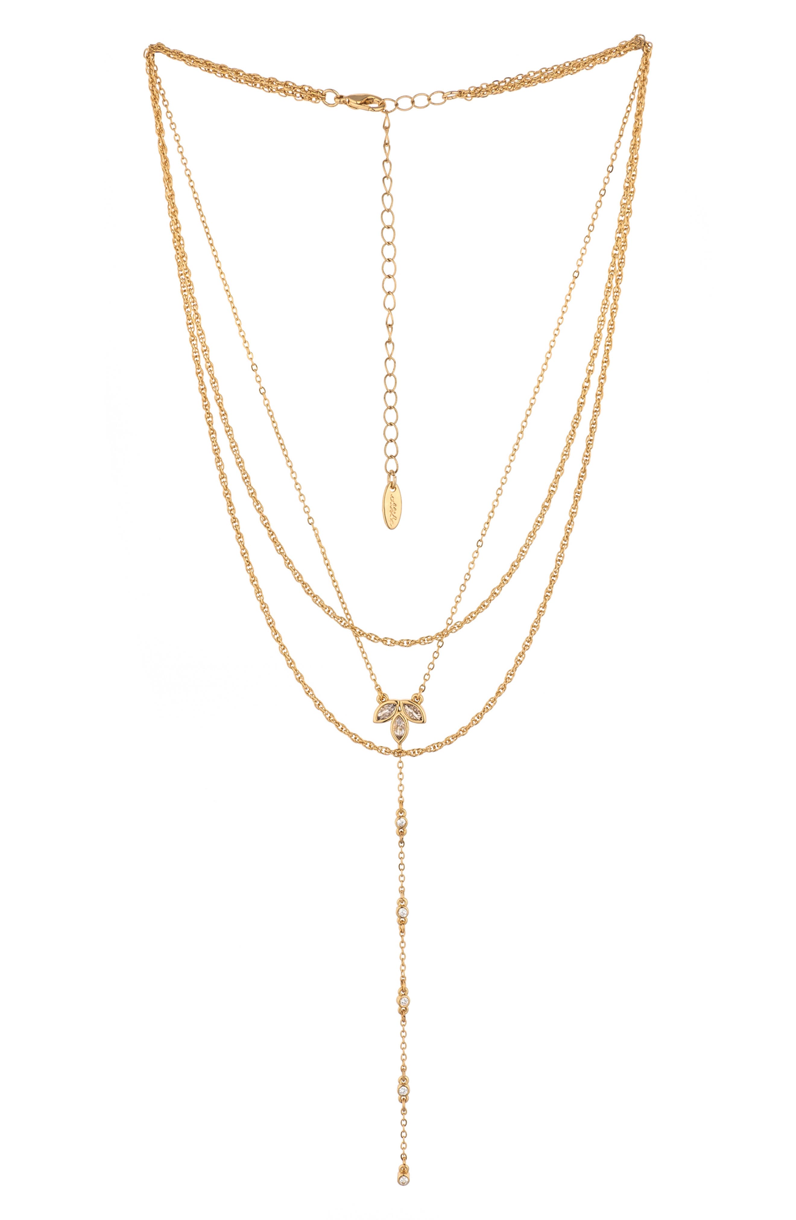 Ettika CZ Layered Chain Necklace