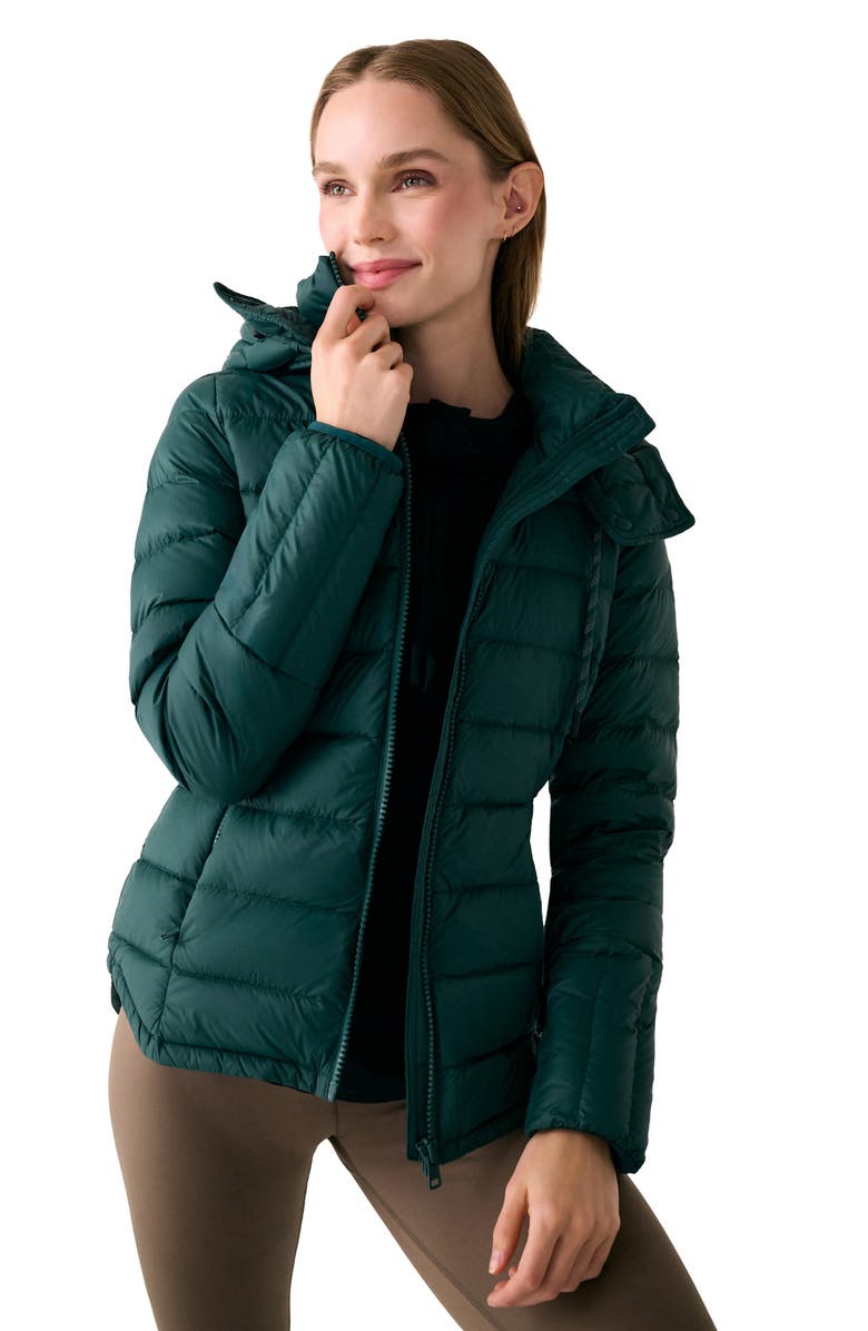 Lole Emeline Water Repellent 550 Fill Power Down Jacket, Alternate, color, Midnight Teal