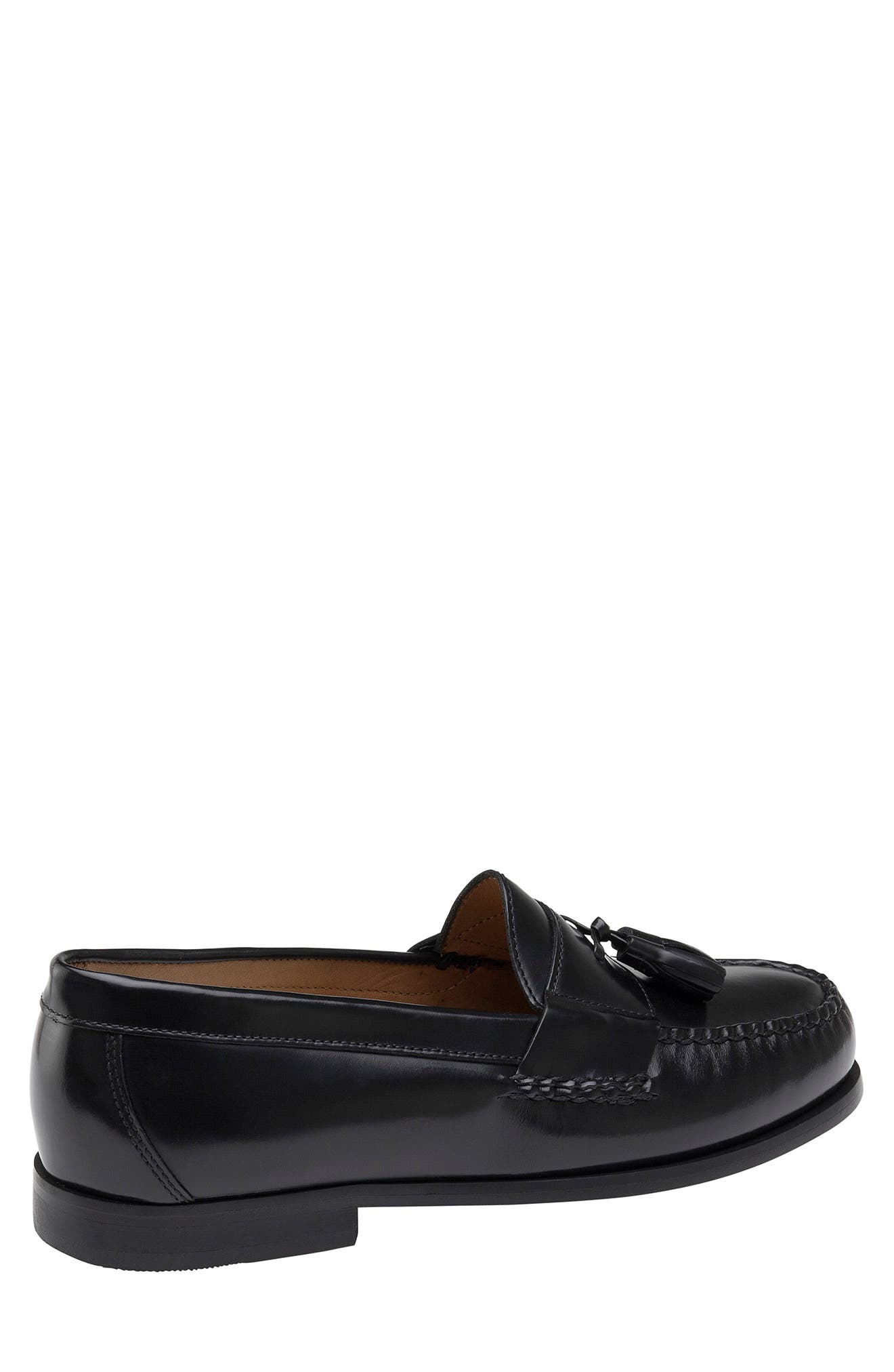 Hayes Tassel Loafer, Alternate, color, BLACK POLISHED FULL GRAIN
