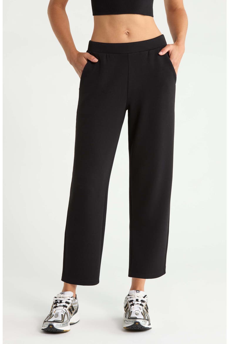 Soft Luxe Ankle Pants, Main, color, BLACK