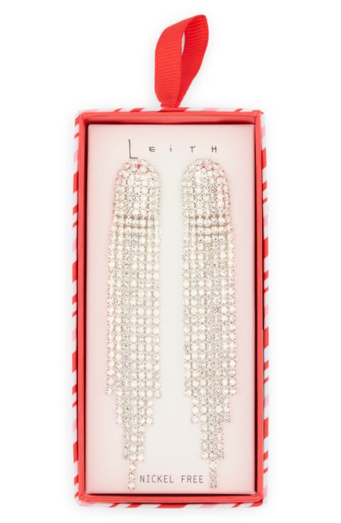 Cascading Crystal Drop Earrings