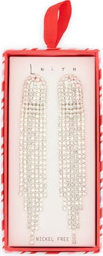 Leith Cascading Crystal Drop Earrings