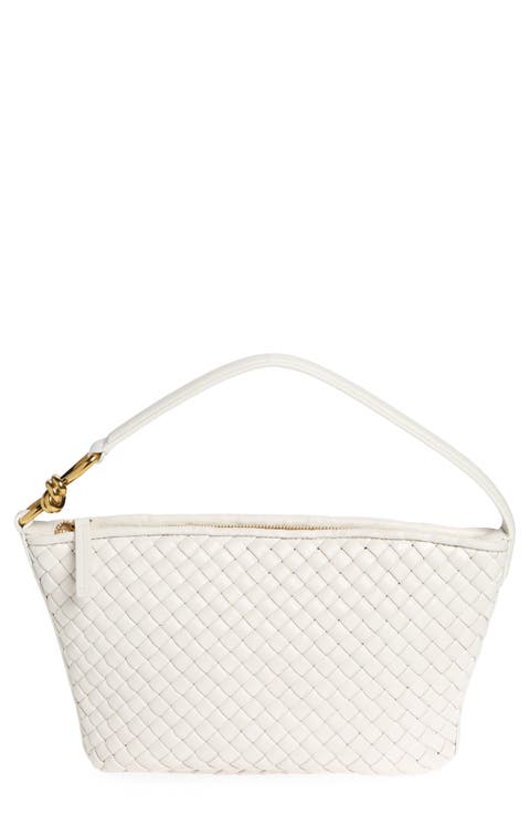 Padded Intrecciato Knot Shoulder Bag