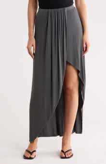 GO COUTURE Gathered Maxi Skirt