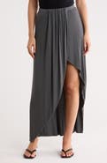 GO COUTURE Gathered Maxi Skirt