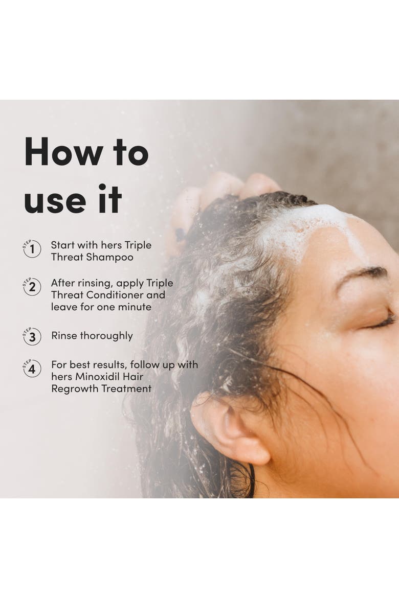 Triple Threat Hydrating Conditioner  Repairing, Shine-Boosting, Amino Acid Blend with Argan, Coconut & Sunflower Oils, Alternate, color, Blue-Green