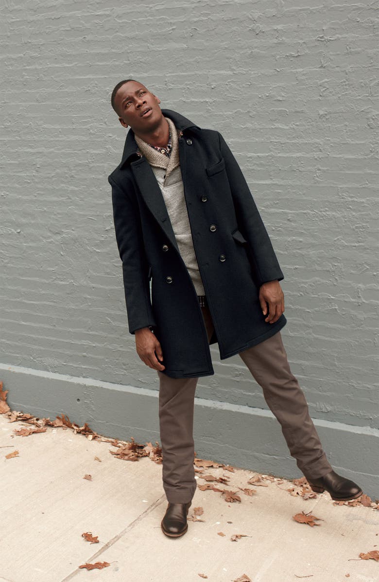 Billy Reid 'Jackson' Shawl Collar Sweatshirt, Alternate, color,