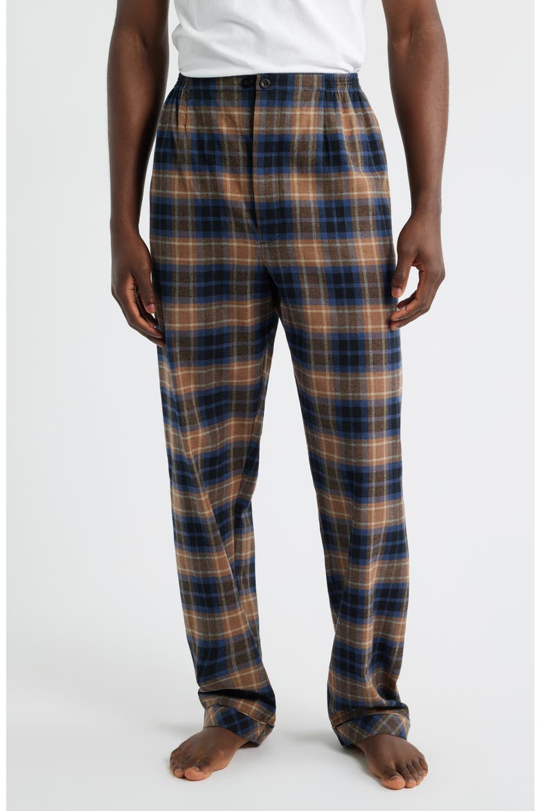 Time Out Flannel Pajamas, Alternate, color, SIENNA