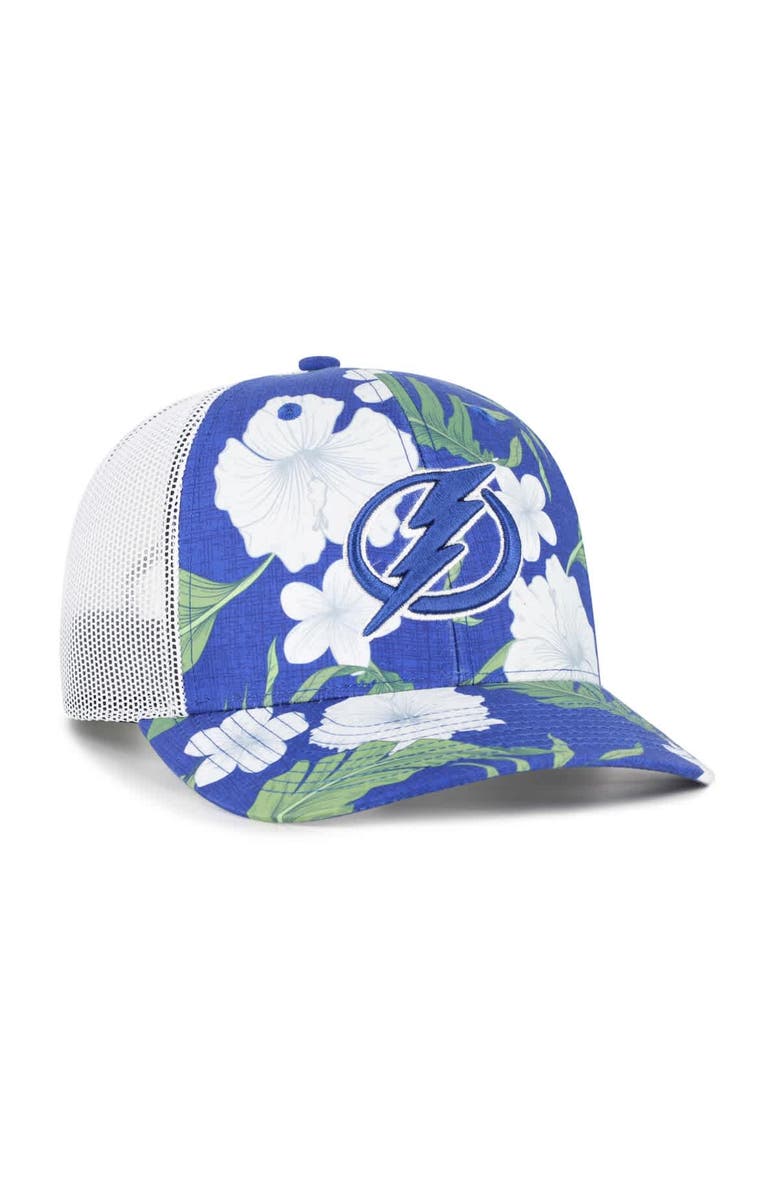 '47 Men's '47 Royal/White Tampa Bay Lightning Beach Side Adjustable Trucker Hat, Alternate, color, Royal
