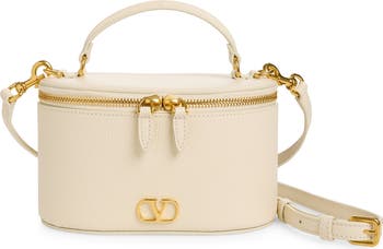 Valentino Garavani VLOGO Signature Leather Vanity Case | Nordstrom