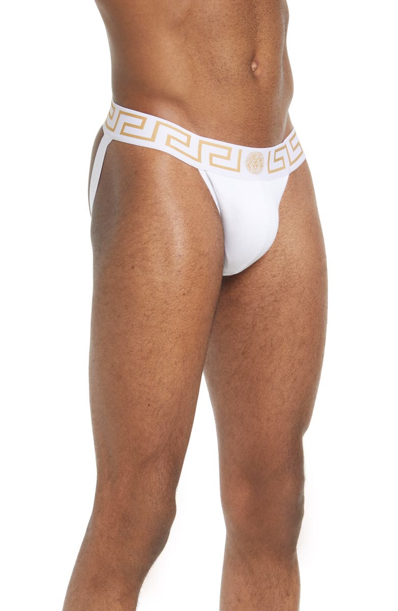 Versace Greca Border Jockstrap, Alternate, color,