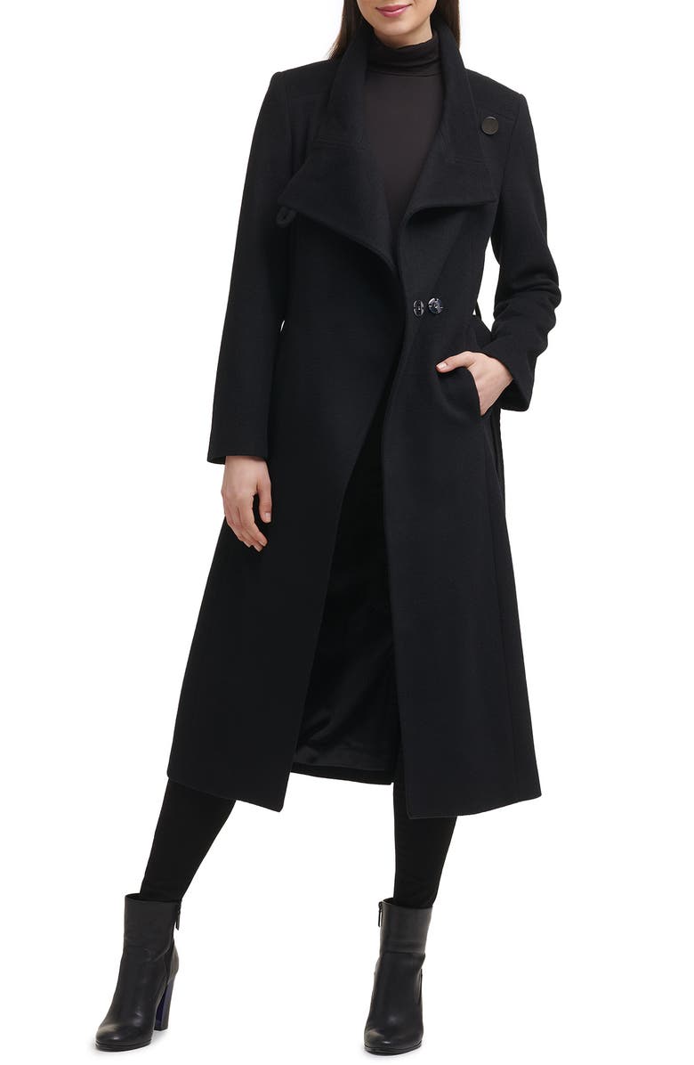 Kenneth Cole New York Belted Maxi Coat, Main, color,