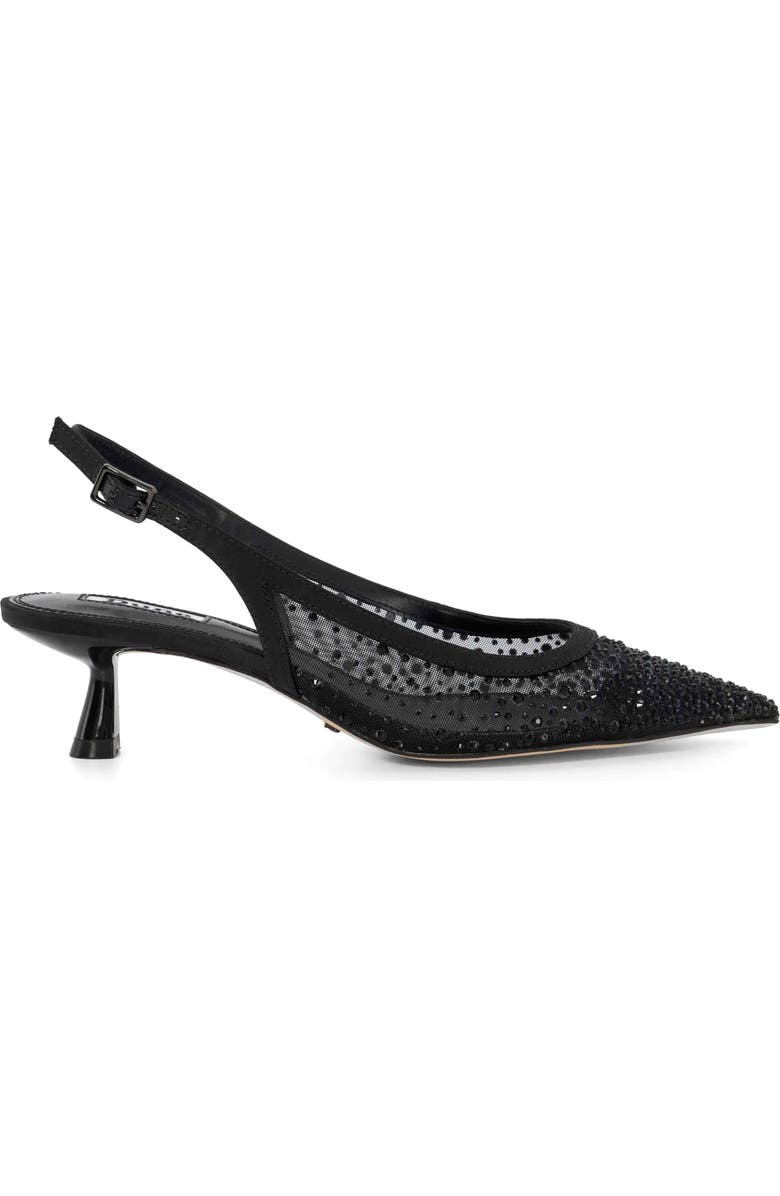 Dune London Ciana Slingback Pointed Toe Kitten Heel Pump, Alternate, color, Black