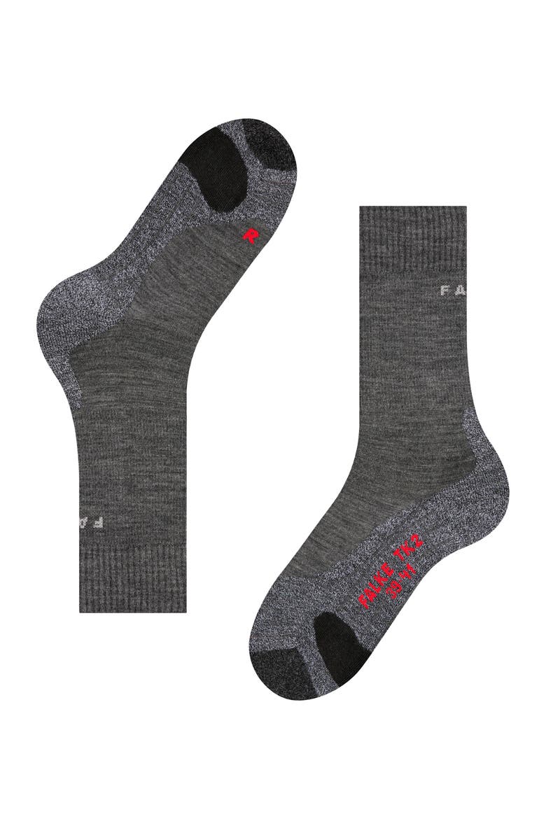 TK2 Explore Hiking Socks, Alternate, color, Asphalt Melange