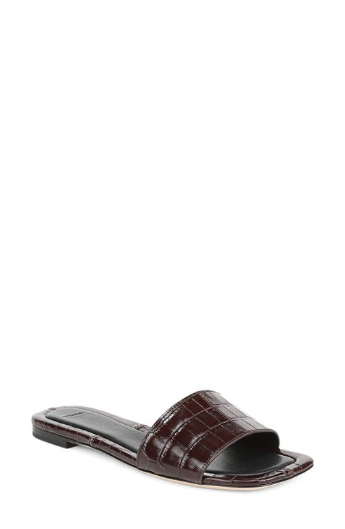 Vince Valeria Slide Sandal in Cacoa Brown at Nordstrom, Size 5