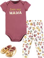Hudson Baby Cotton Comfort 3Pk Bodysuit, Pants, and Shoes