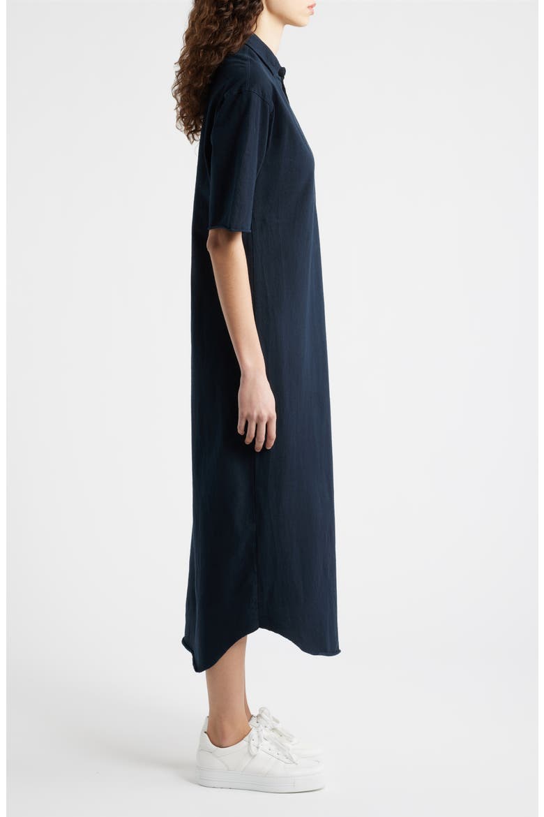 Emma Johnny Collar Maxi Dress, Alternate, color, BRITISH ROYAL NAVY