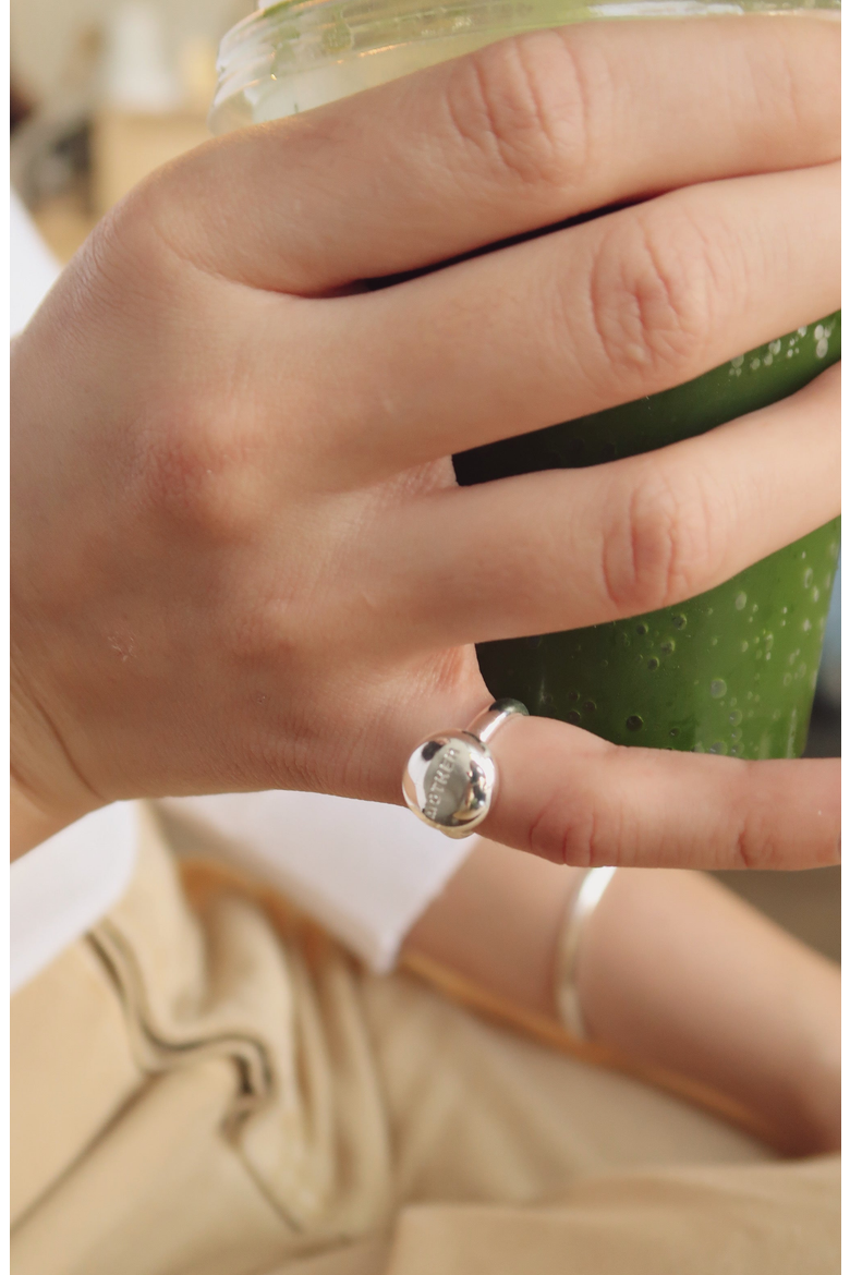 Mother Pinky Ring, Alternate, color, White Silver