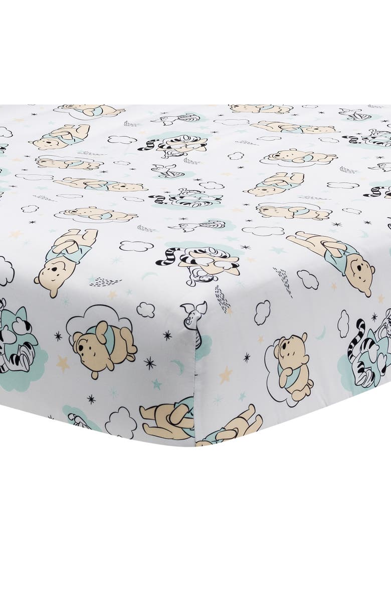 Lambs & Ivy Disney Baby Winnie the Pooh Hugs 3-Piece Nursery Crib Bedding Set, Alternate, color, Multicolor