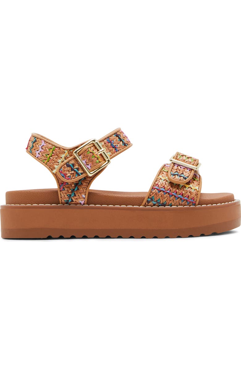 Steve Madden Kids' JGal Platform Sandal, Alternate, color, Cognac Multi