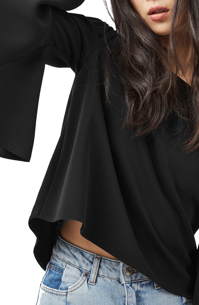 Topshop Ella Off the Shoulder Top, Alternate, color, 