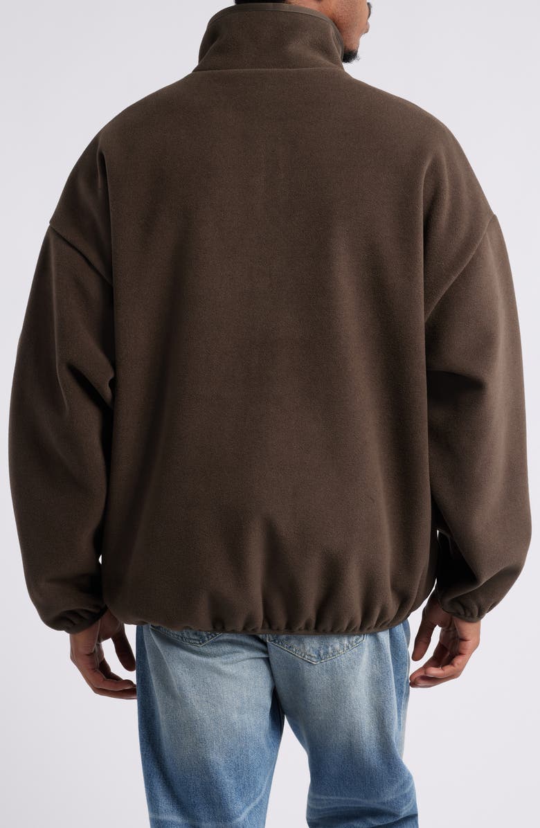 Fear of God Essentials Brushed Half Zip Pullover, Alternate, color, 