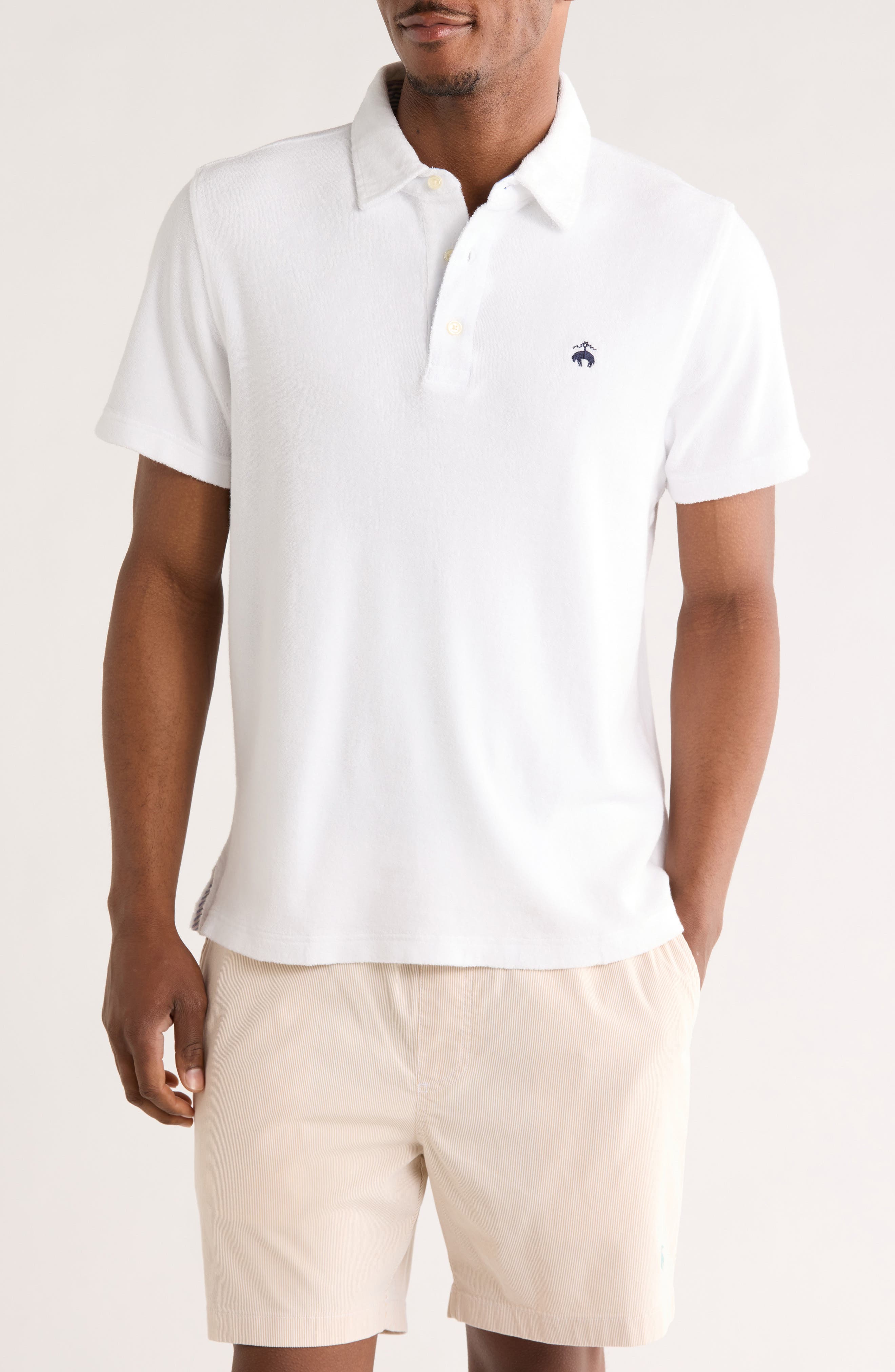 Brooks Brothers Short Sleeve Terry Cloth Polo