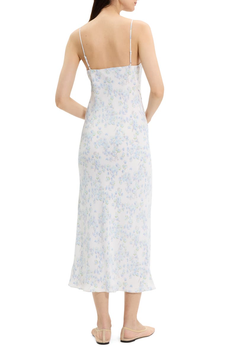 Theory Floral Print Maxi Slipdress, Alternate, color, White Multi