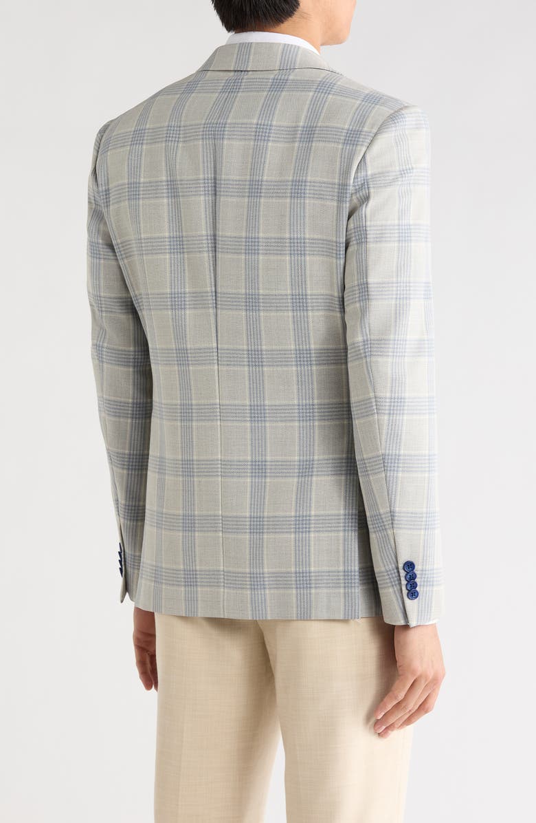 John Varvatos Star USA Plaid Two-Button Sport Coat, Alternate, color, Tan