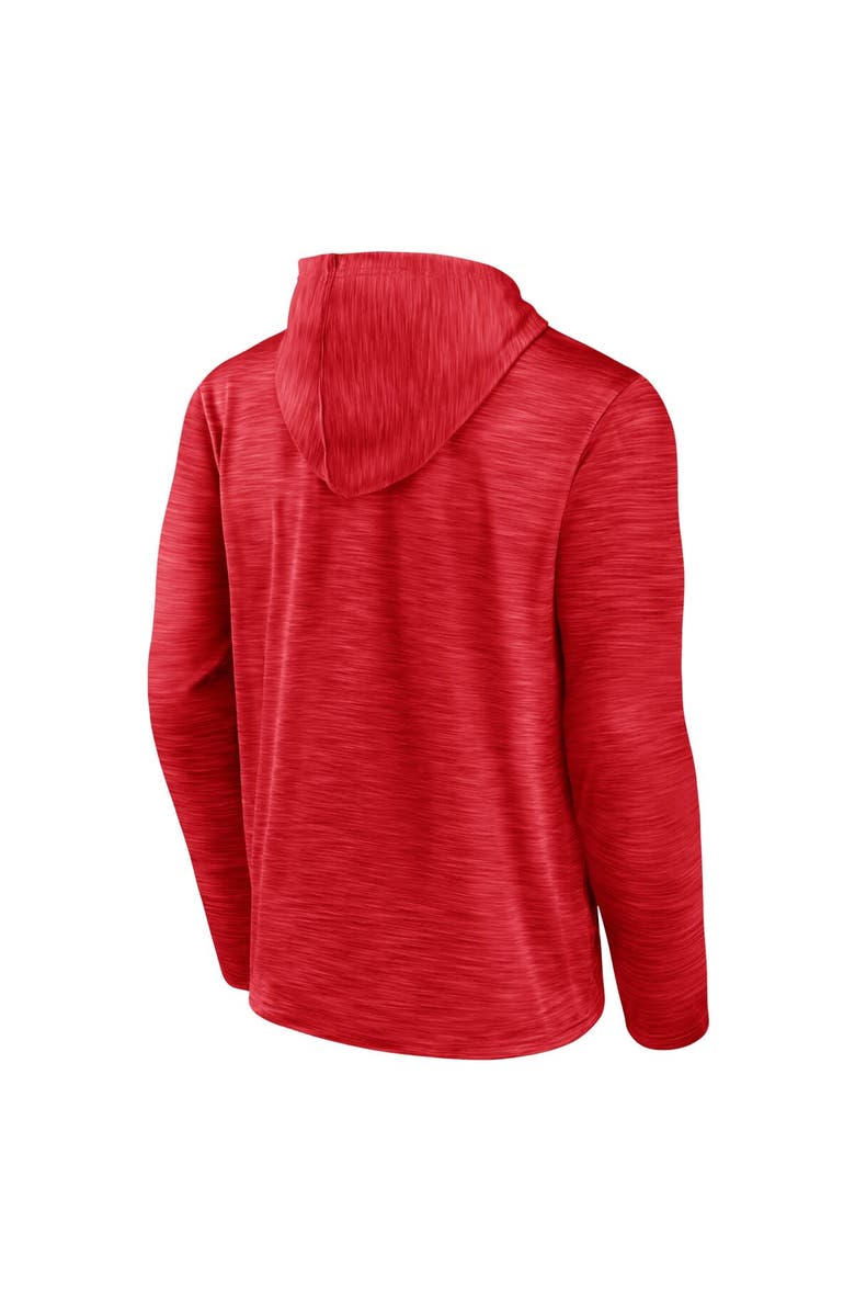 FANATICS Men's Fanatics Branded Heather Red Washington Capitals Close Shave Pullover Hoodie, Alternate, color, Heather Red