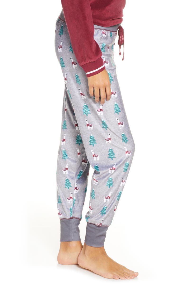 PJ Salvage Oh My Velour Pajama Pants, Alternate, color, 