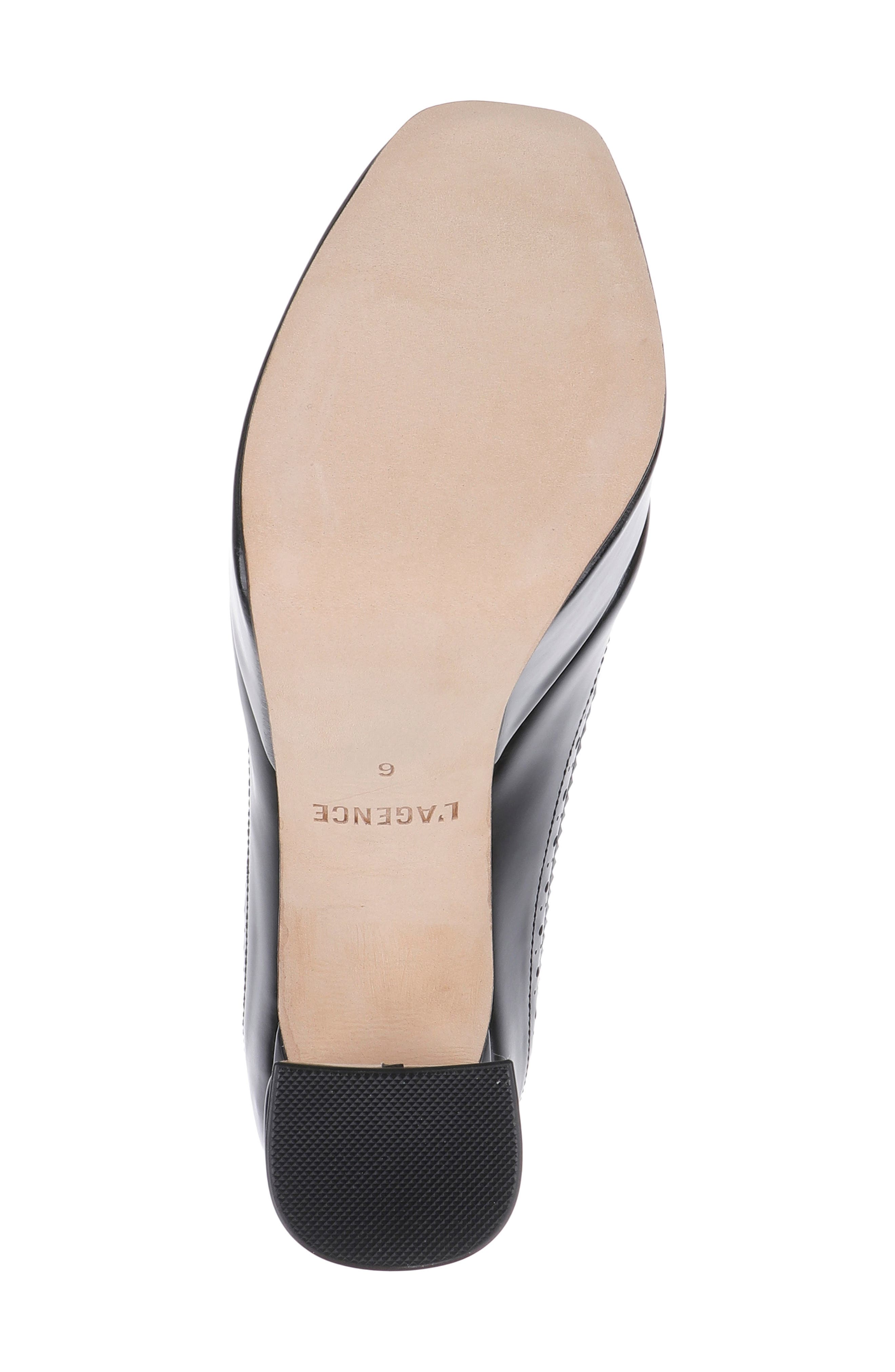 L'AGENCE Tania Platform Pump, Alternate, color, Black Leather
