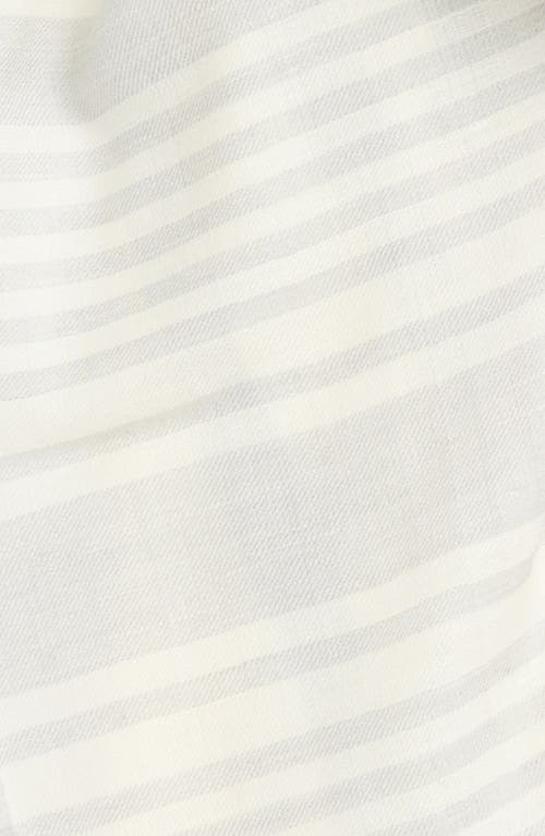 JOHNSTONS OF ELGIN JOHNSTONS OF ELGIN VARIEGATED STRIPE WOOL BLEND SCARF
