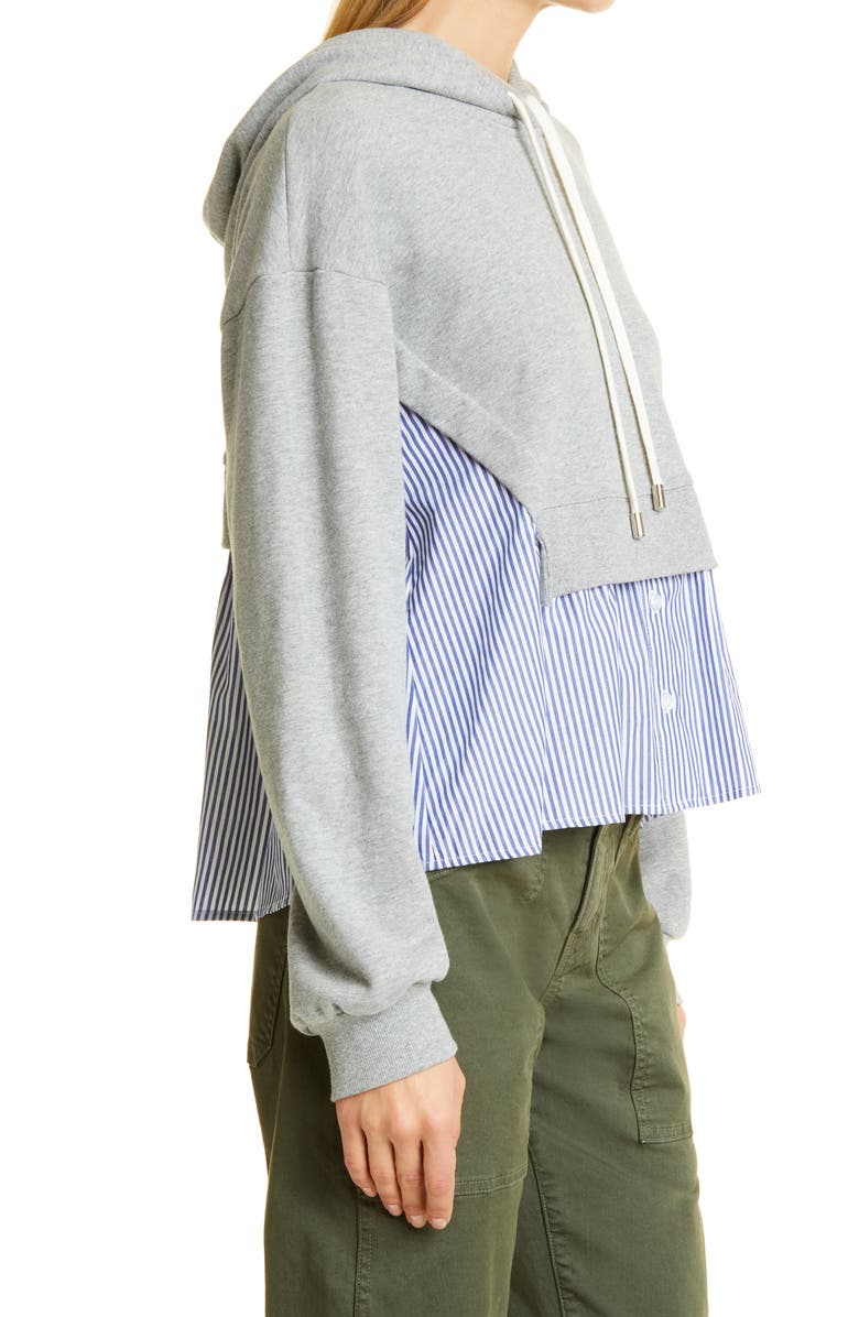 Veronica Beard Hockley Mixed Media Sweatshirt, Alternate, color, 