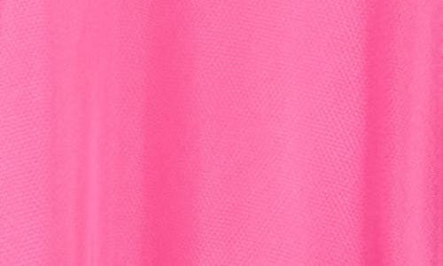 Bebe High Low Mesh Dress In Pink
