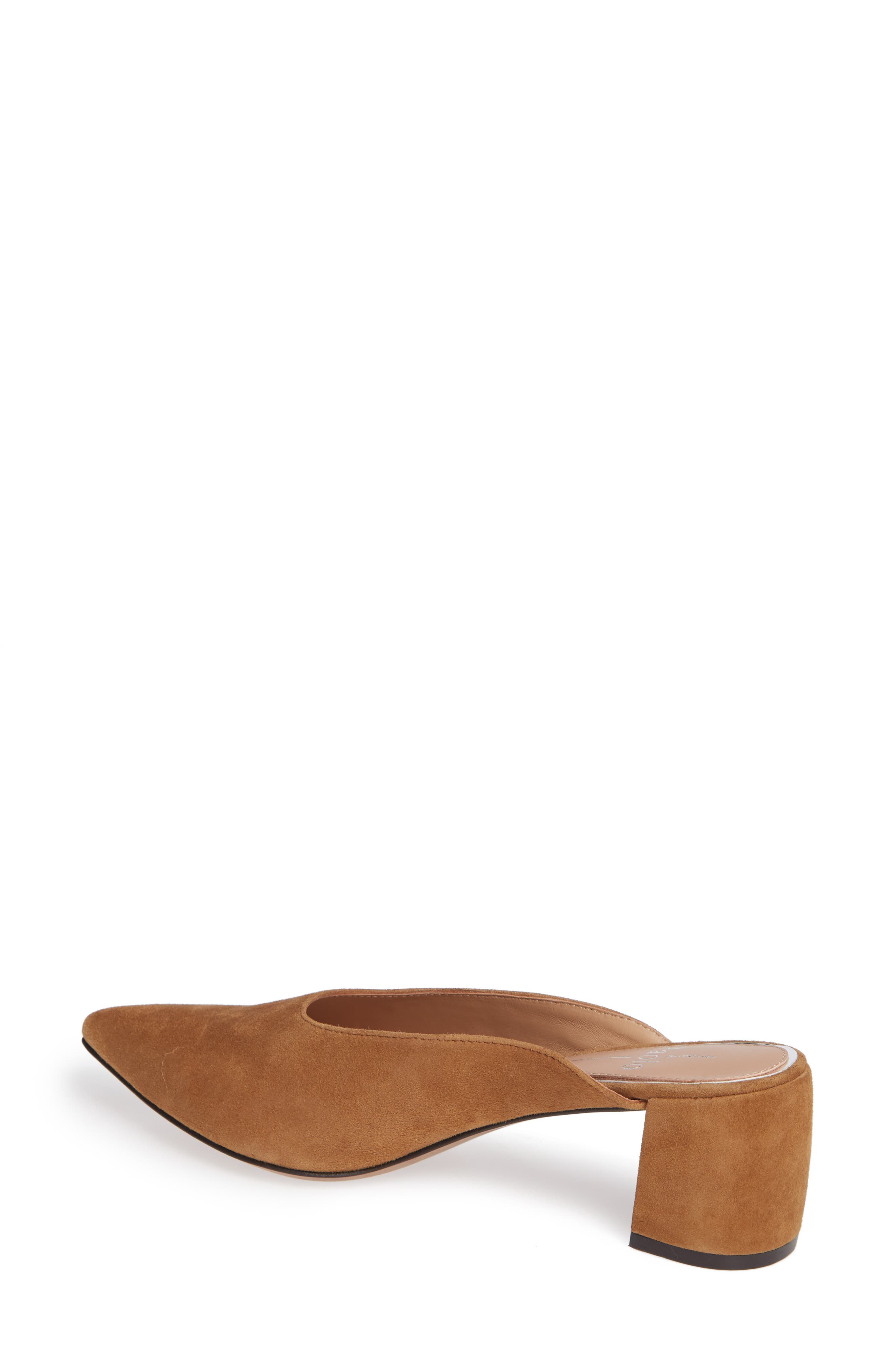 Zadie Pointy Toe Mule, Alternate, color, TOFFEE SUEDE