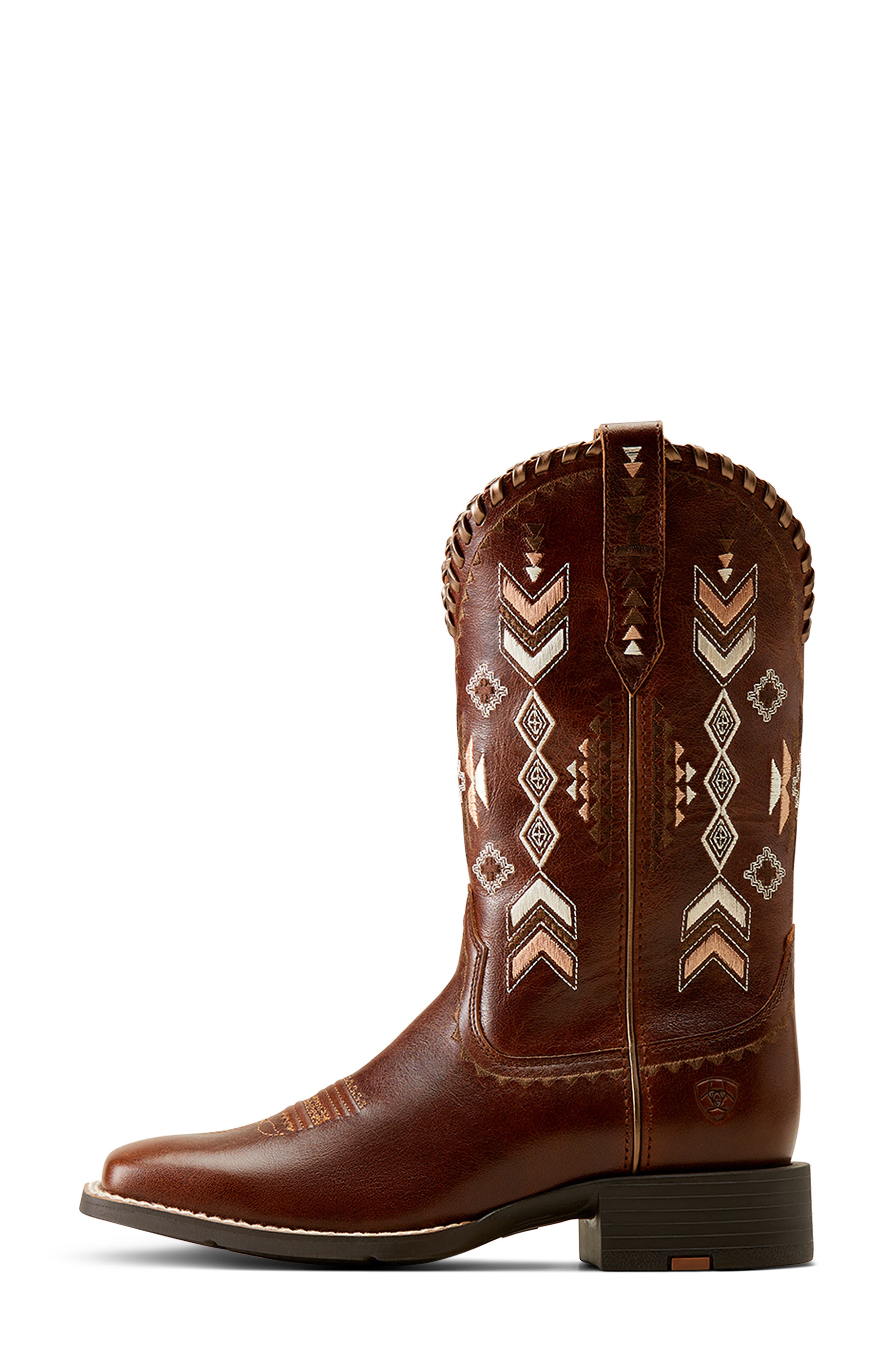 Ariat Round Up Western Boot, Alternate, color, Brown