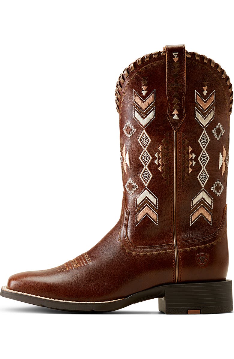 Ariat Round Up Western Boot, Alternate, color, Brown
