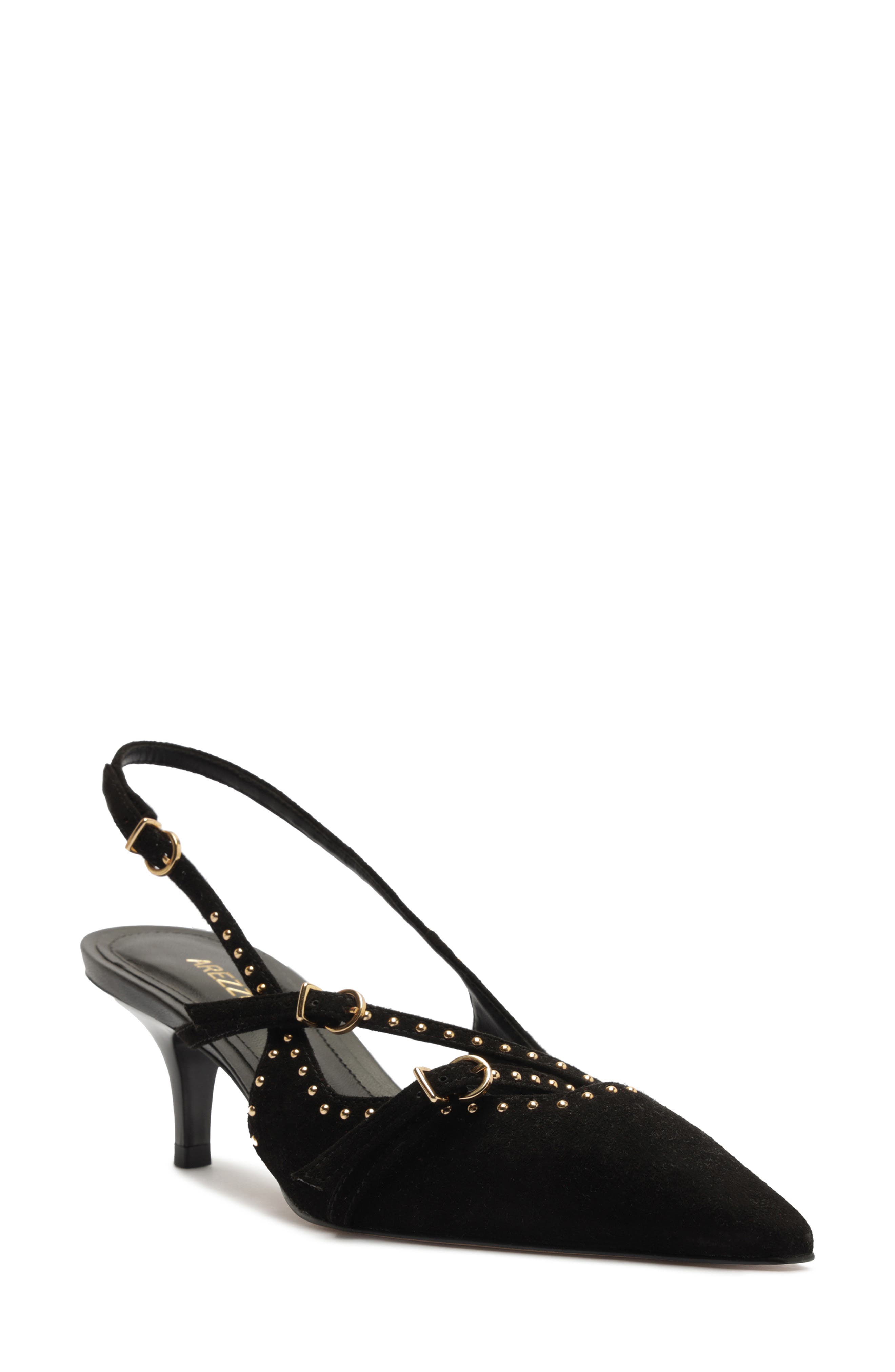 Arezzo Tiana Slingback Pump, Main, color, Black