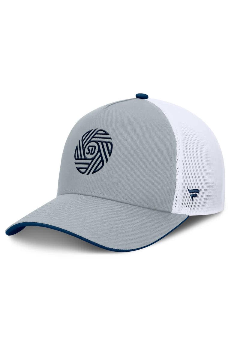 Men's Fanatics Gray San Diego FC Knuckle Trucker Adjustable Hat, Main, color, Gray